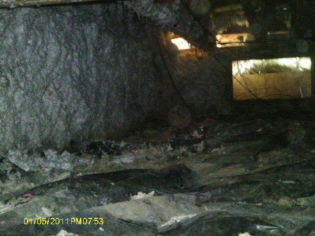 Messy, Damp Crawlspace
