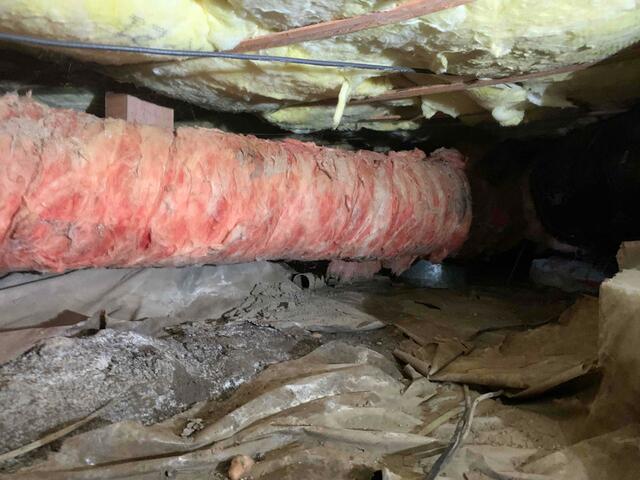 Moisture in the Fiberglass
