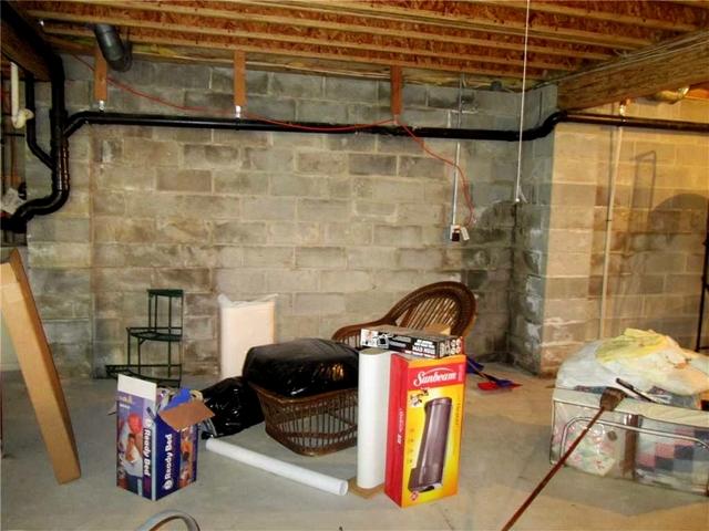 Water Stains on Basement Wall