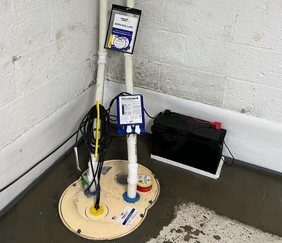 WaterGuard French Drain and TripleSafe Sump Pump System