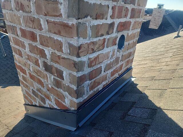 Chimney Flashing installed