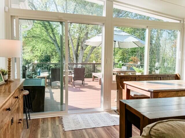 Deck View from Inside Sunroom