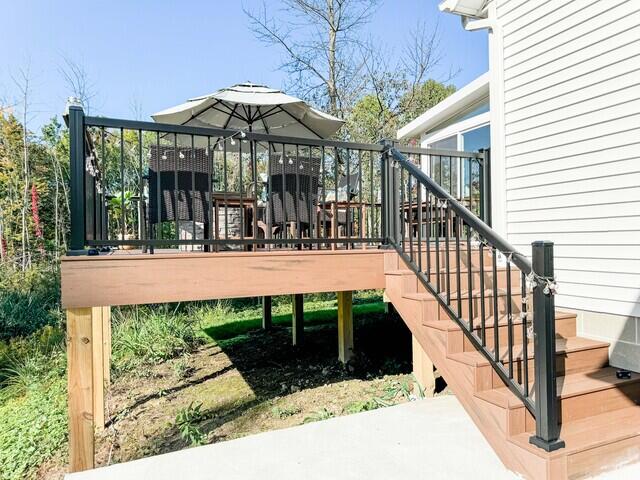 Deck Addition Stairs