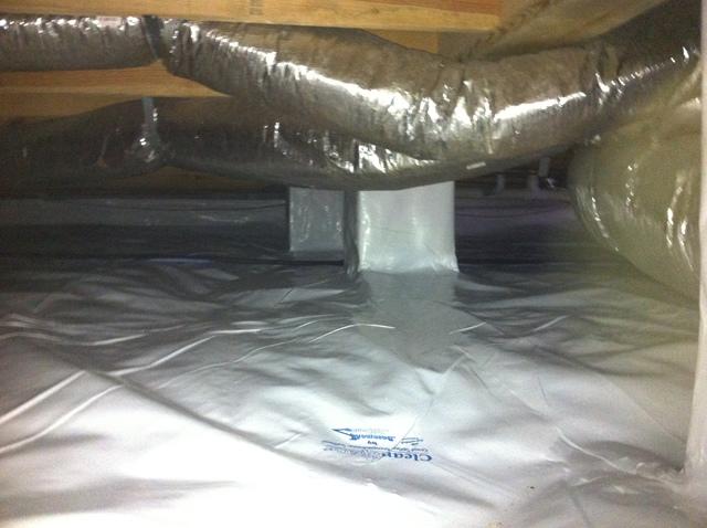 CleanSpace helped seal this musty crawlspace into a useable and energy-friendly space!
