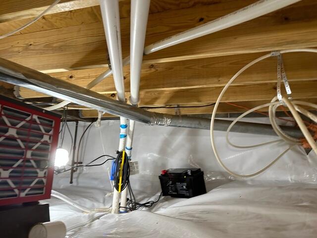 TripleSafe Sump Pump, CleanSpace, and SaniDry Sedona