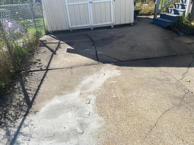 Concrete Patio Before Repair