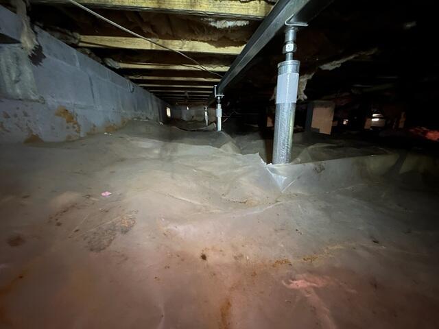 Structural Transformation: Crawl Space After SmartJack Installation