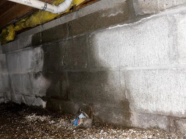 Damp Crawl Space