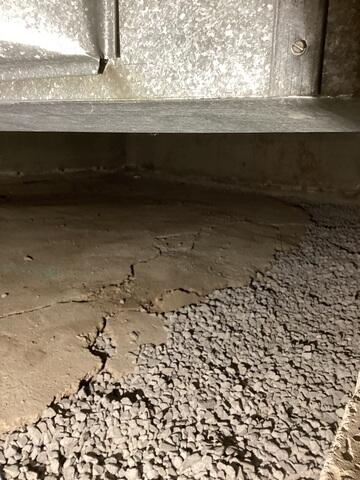 Old, Wet Crawl Space