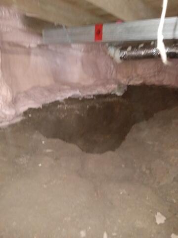 Leaking crawlspace