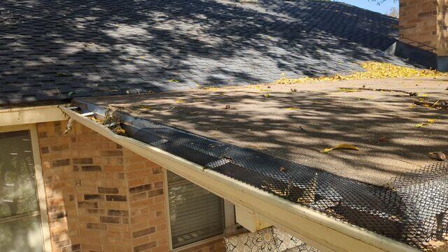 Damaged old Gutter system