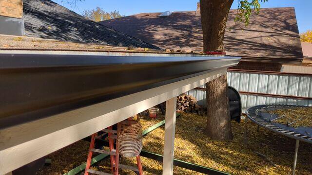 Replacement of new gutters