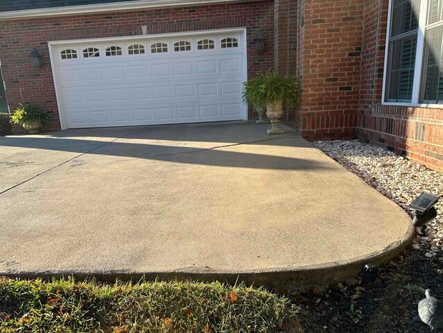 Concrete slab is showing some soil erosion