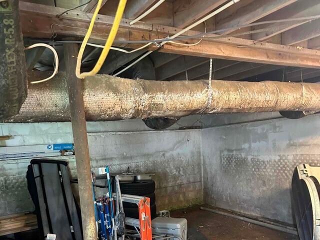 These wooden beams have been left untreated for many years.