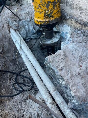 Helical Pier Installation