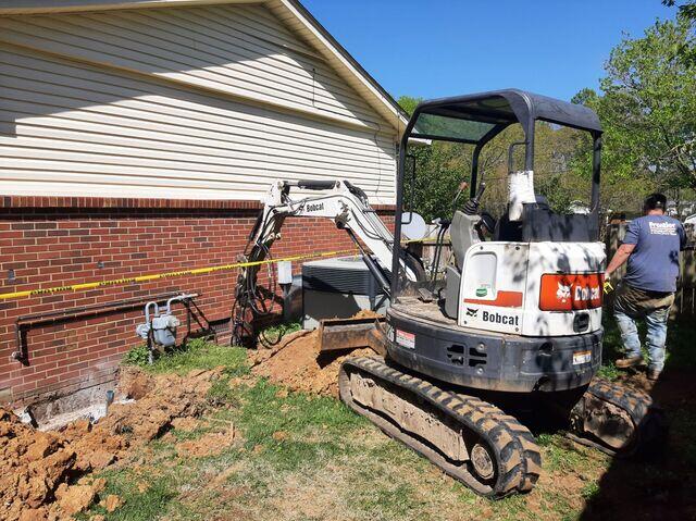 Digging the Holes for the Piers