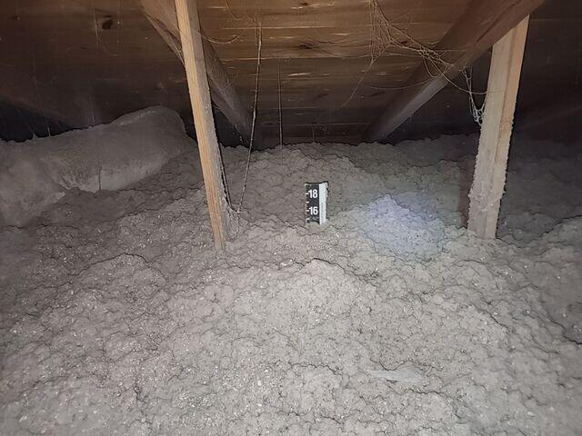 Required amount of Insulation installed
