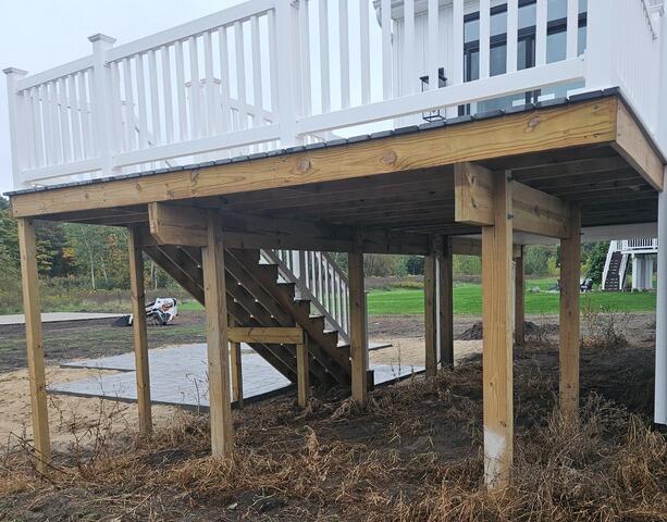 Prior to Deck Wrap Construction