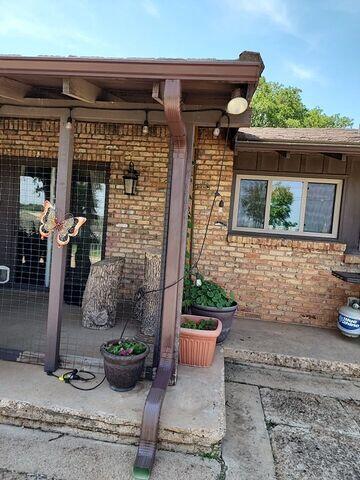 Gutter and downspout installed