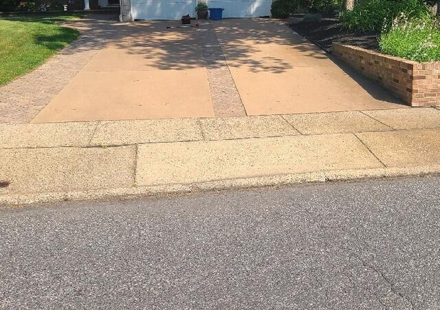 Sinking Concrete Driveway