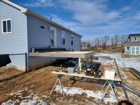 New Deck Rebuilding Under Construction