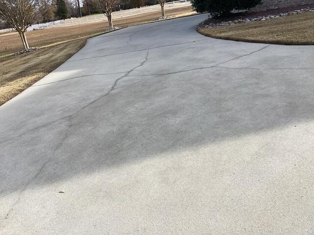 Cracked Driveway