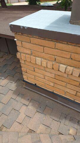 Installing the new valley.