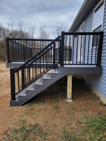 Completed Deck With Stairs