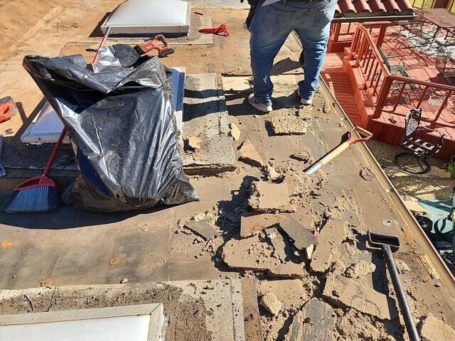 Continuing of the tear off