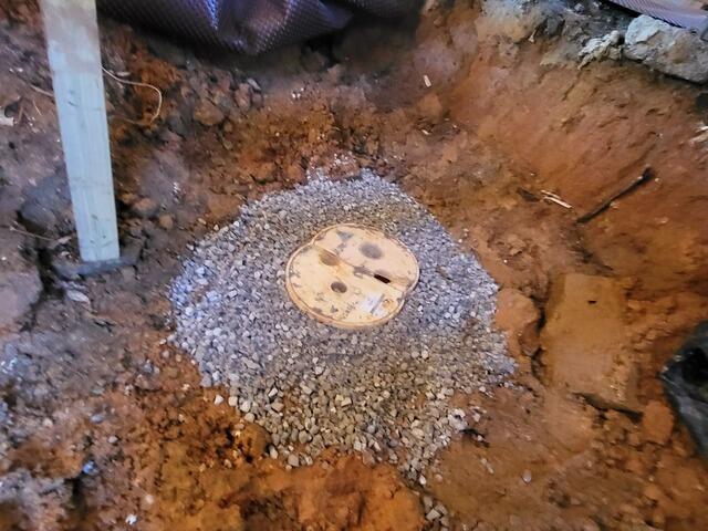 This is the location of our Sump pump.