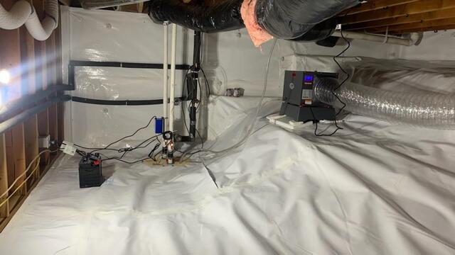 Sump Pump and Dehumdifier