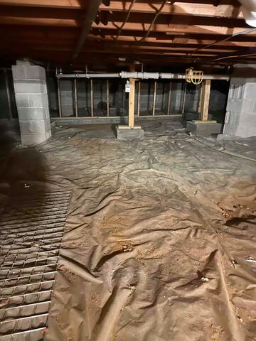 Damp Crawl Space