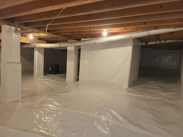 Now, a fully encapsulated crawlspace stands in its place.