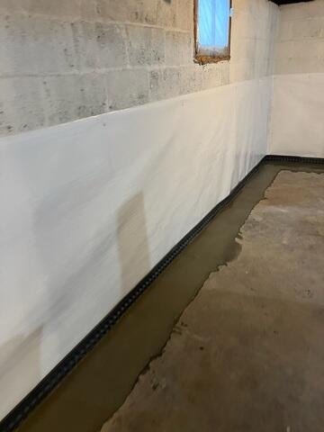 Basement Wall Vapor Barrier System