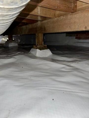 Sealed and encapsulated crawl space in Lafayette, CA