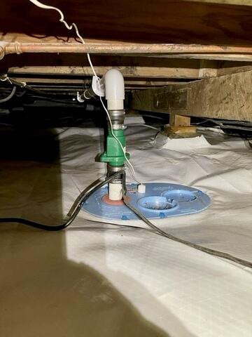 Professional sump pump system installed in Lafayette, CA