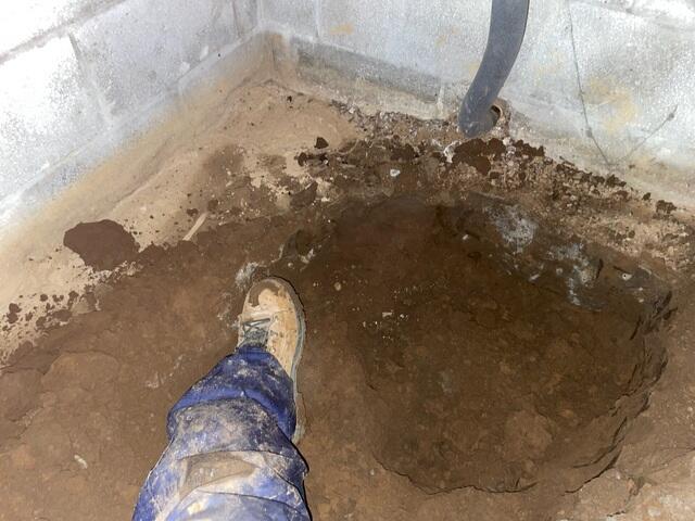 Digging out Area for Installation