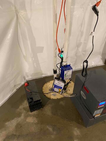 TripleSafe Sump Pump and SaniDry Sedona Dehumidifier