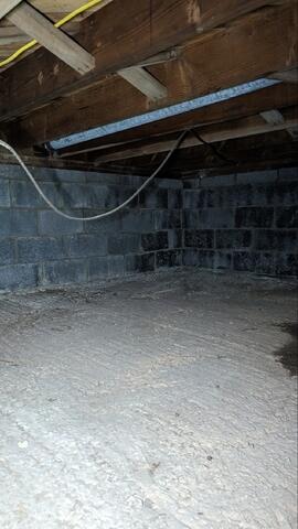 Damp Crawl Space