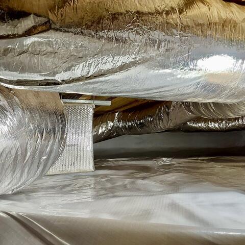 Full crawlspace encapsulation by Clean Crawlspace in Bolinas, California