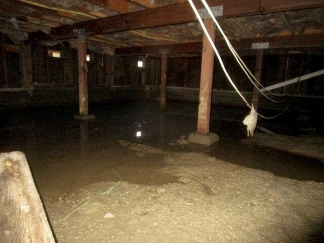 Water standing in crawlspace Corte Madera, CA