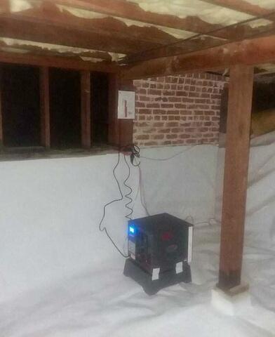 Dehumidifier installed installation to prevent problems from humidity and moisture, Kentfield, CA