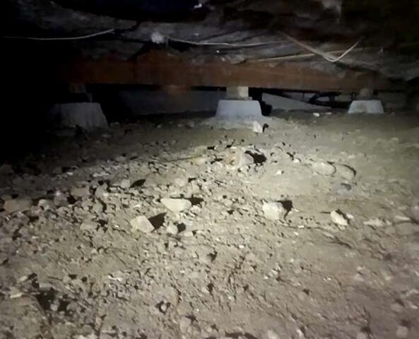 Mildew odor from wet crawlspace in Olema, CA