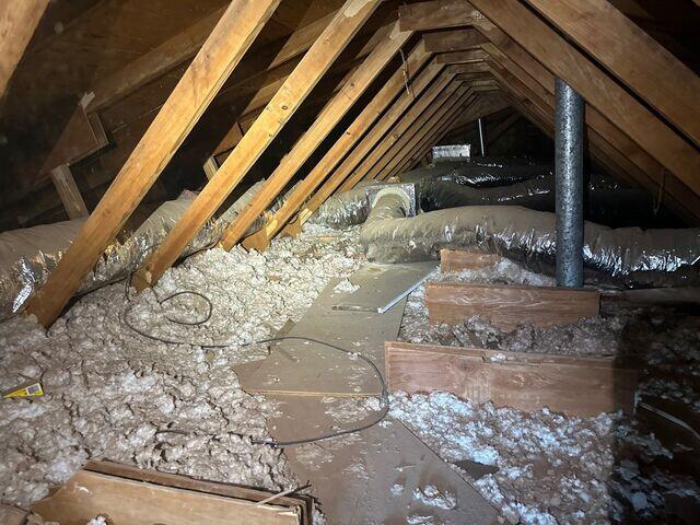 inadequate amounts of insulation