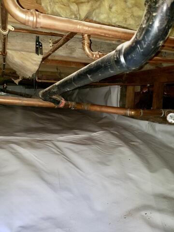 Sealed crawlspace creates moisture free home in Ross, CA