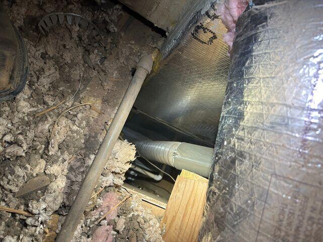 Opening in furnace closet