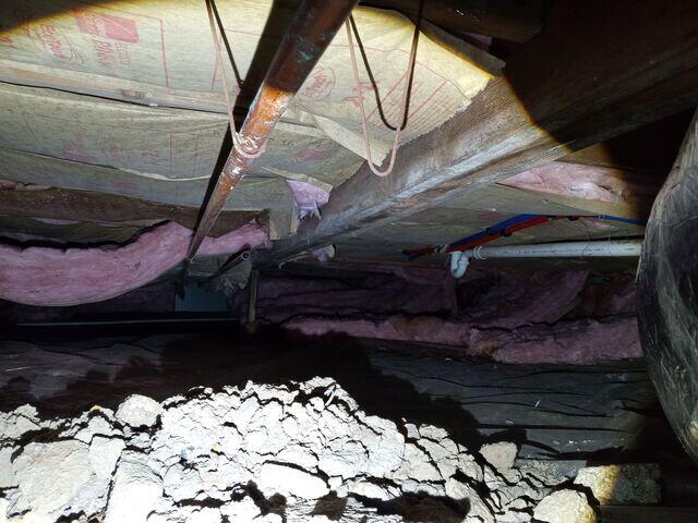 Before Crawlspace Waterproofing