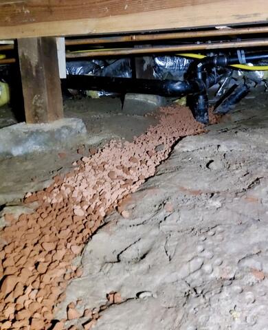 Water trenching needed to divert water to sump pump in Pebble Beach, CA, home