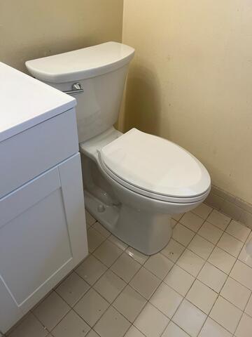 Installation on New Toilet