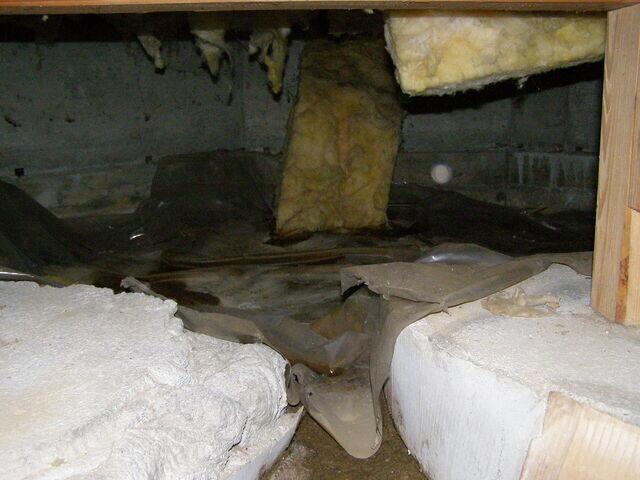 Crawlspace before